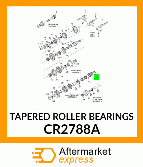 TAPERED ROLLER BEARINGS CR2788A