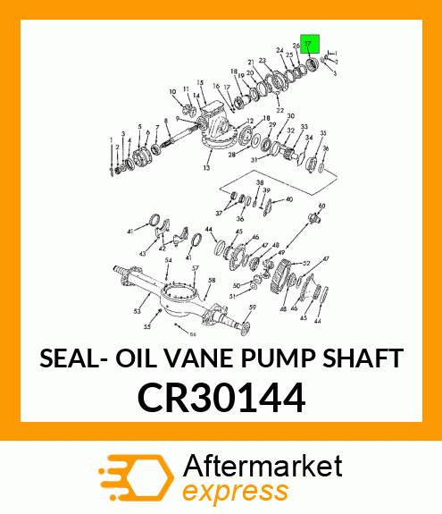 SEAL- OIL VANE PUMP SHAFT CR30144