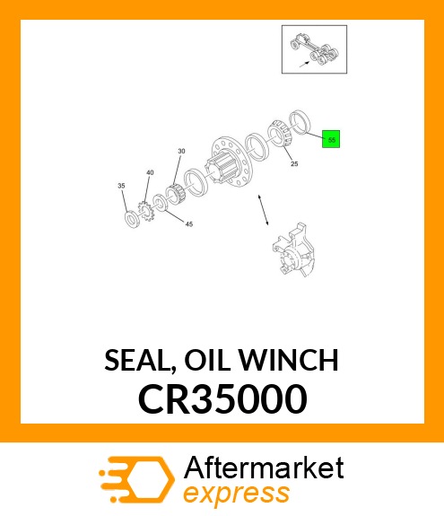 SEAL, OIL WINCH CR35000