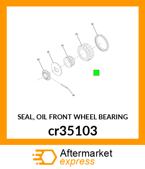 SEAL, OIL FRONT WHEEL BEARING cr35103