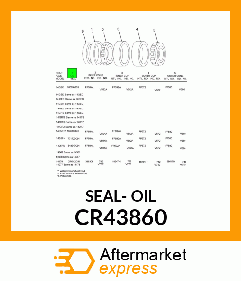 SEAL- OIL CR43860