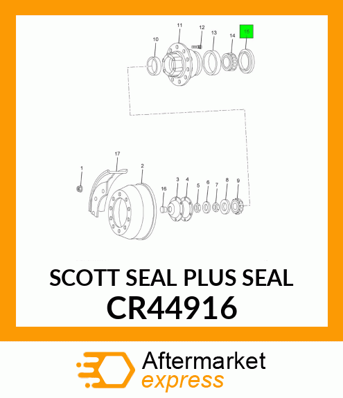 SCOTT SEAL PLUS SEAL CR44916