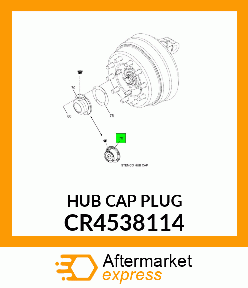 HUB CAP PLUG CR4538114