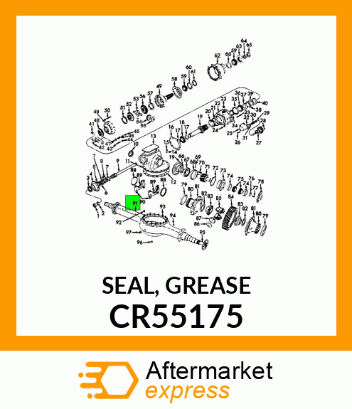 SEAL, GREASE CR55175