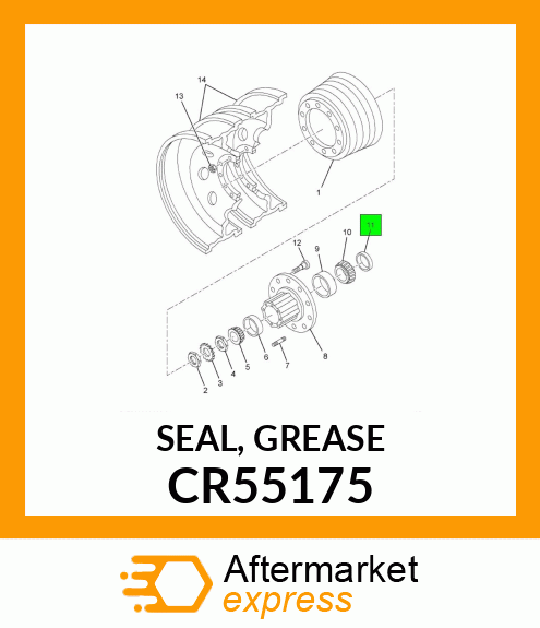 SEAL, GREASE CR55175