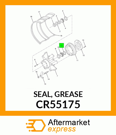 SEAL, GREASE CR55175