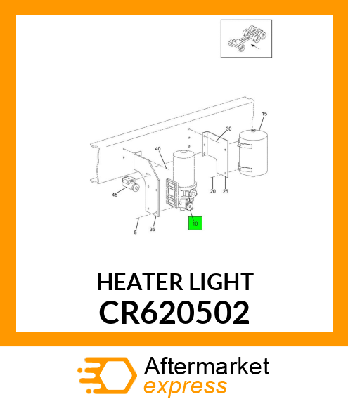 HEATER LIGHT CR620502