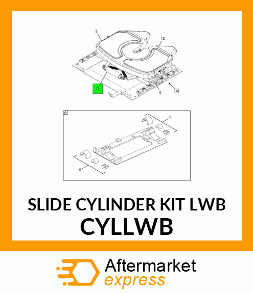 SLIDE CYLINDER KIT LWB CYLLWB