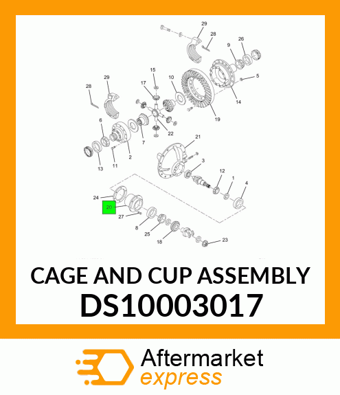 CAGE AND CUP ASSEMBLY DS10003017