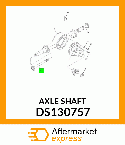 AXLE SHAFT DS130757