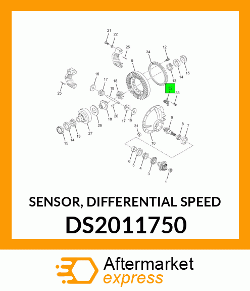 SENSOR, DIFFERENTIAL SPEED DS2011750