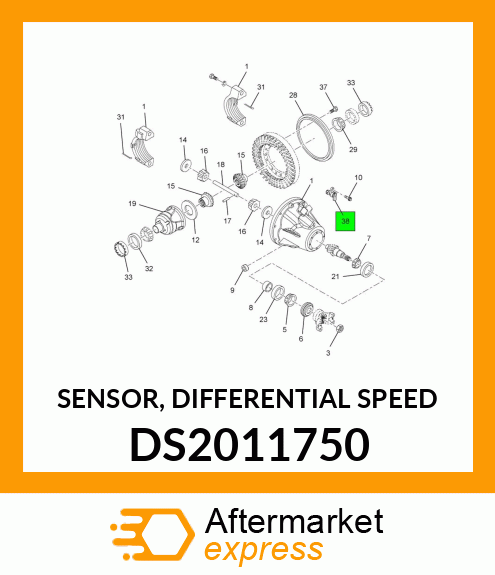 SENSOR, DIFFERENTIAL SPEED DS2011750