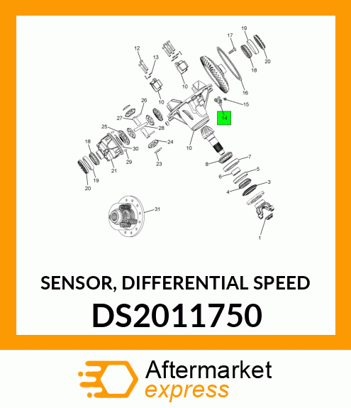 SENSOR, DIFFERENTIAL SPEED DS2011750