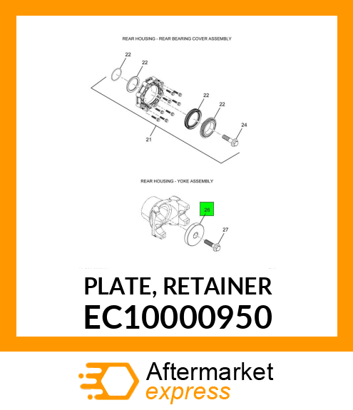 PLATE, RETAINER EC10000950
