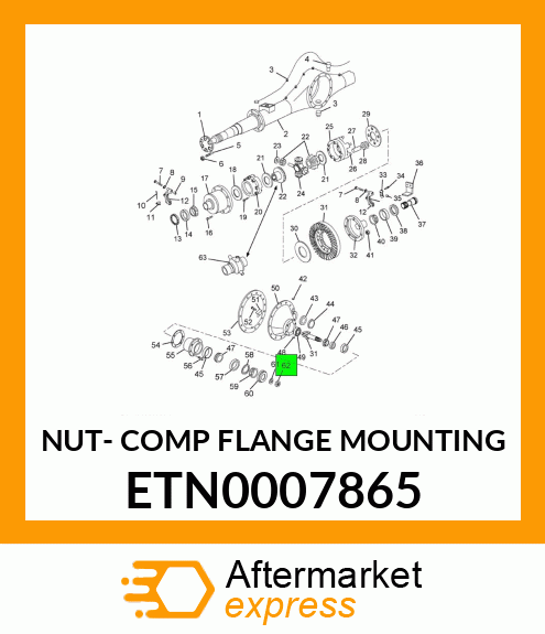 NUT- COMP FLANGE MOUNTING ETN0007865