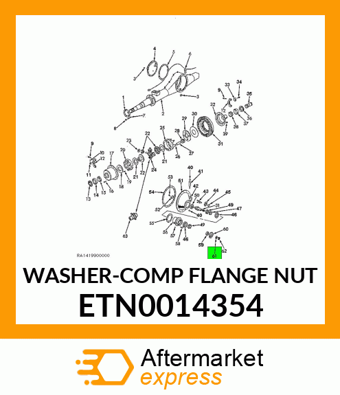 WASHER-COMP FLANGE NUT ETN0014354