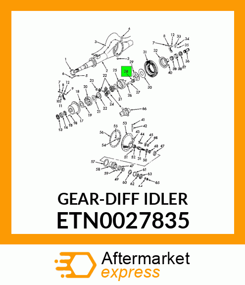 GEAR-DIFF IDLER ETN0027835