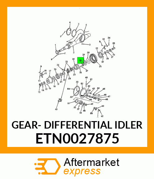 GEAR- DIFFERENTIAL IDLER ETN0027875