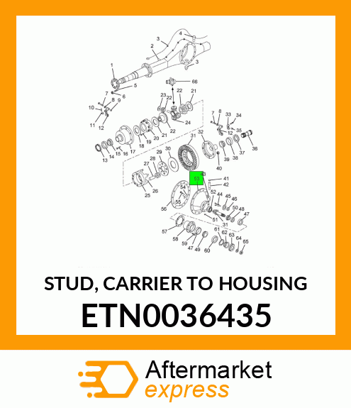 STUD, CARRIER TO HOUSING ETN0036435