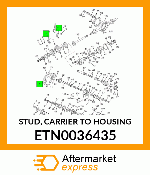 STUD, CARRIER TO HOUSING ETN0036435