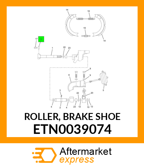 ROLLER, BRAKE SHOE ETN0039074