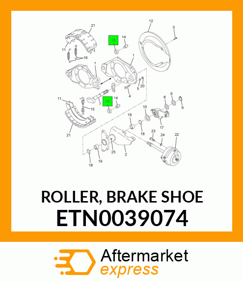 ROLLER, BRAKE SHOE ETN0039074