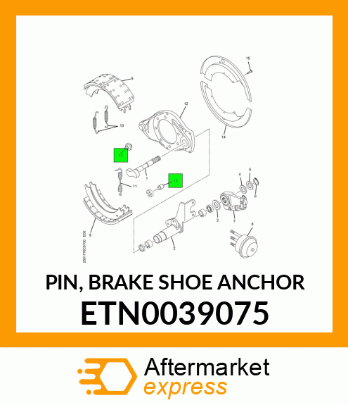 PIN, BRAKE SHOE ANCHOR ETN0039075