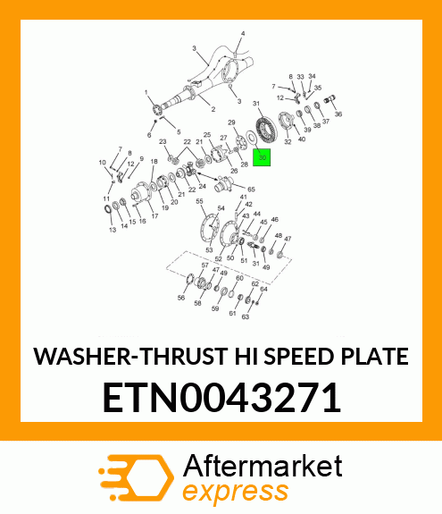 WASHER-THRUST HI SPEED PLATE ETN0043271