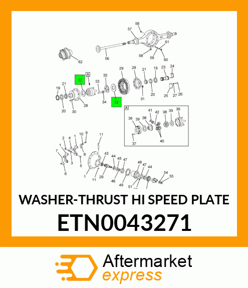 WASHER-THRUST HI SPEED PLATE ETN0043271