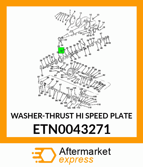 WASHER-THRUST HI SPEED PLATE ETN0043271