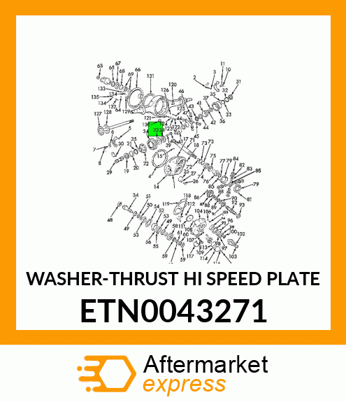 WASHER-THRUST HI SPEED PLATE ETN0043271