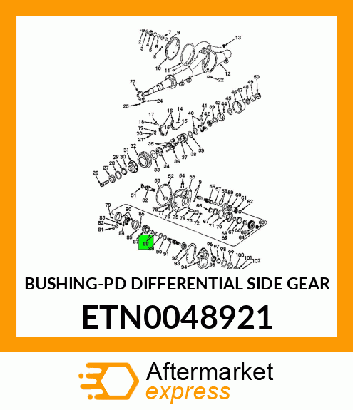 BUSHING-PD DIFFERENTIAL SIDE GEAR ETN0048921