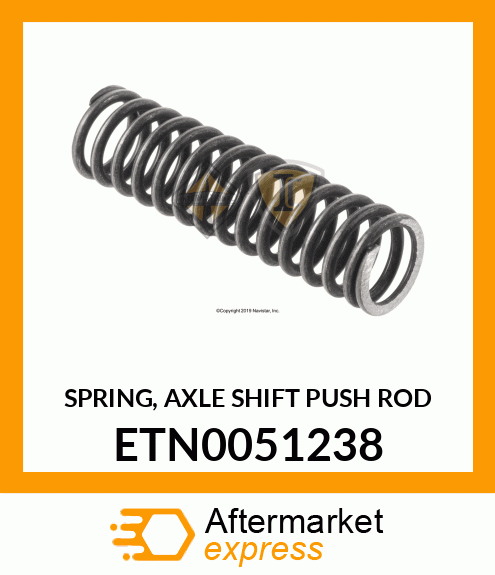 SPRING, AXLE SHIFT PUSH ROD ETN0051238