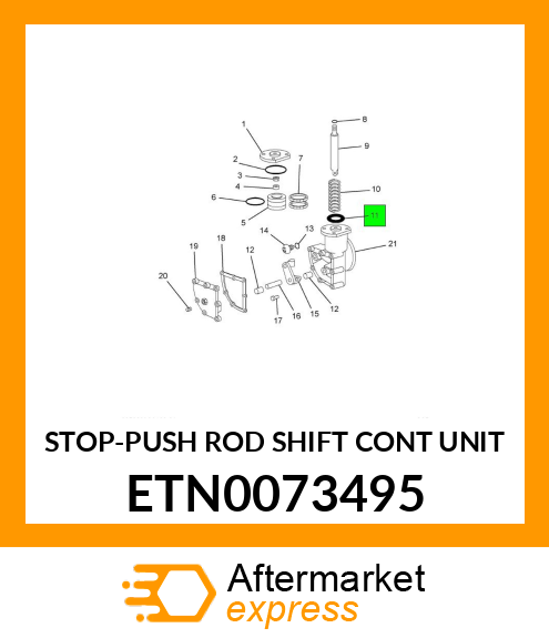 STOP-PUSH ROD SHIFT CONT UNIT ETN0073495