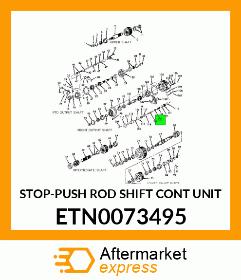 STOP-PUSH ROD SHIFT CONT UNIT ETN0073495