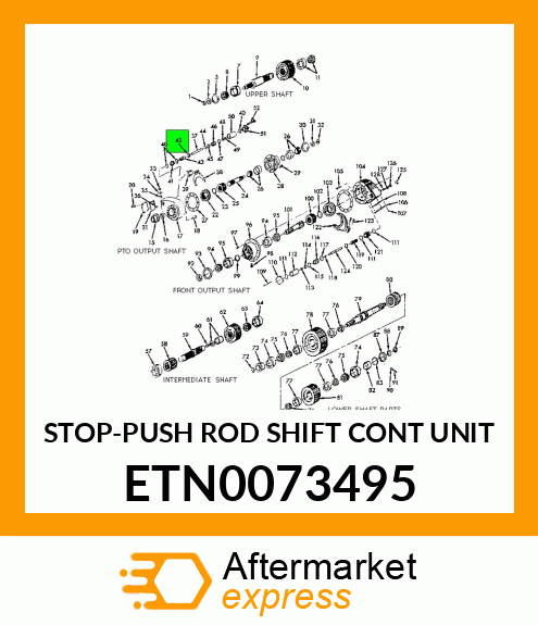 STOP-PUSH ROD SHIFT CONT UNIT ETN0073495