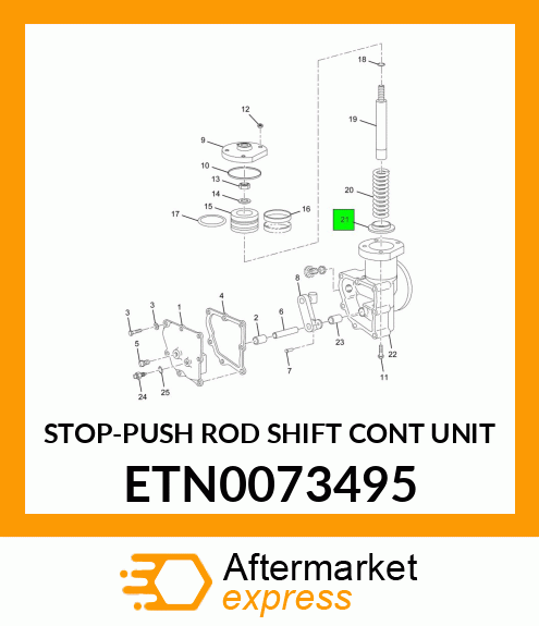 STOP-PUSH ROD SHIFT CONT UNIT ETN0073495