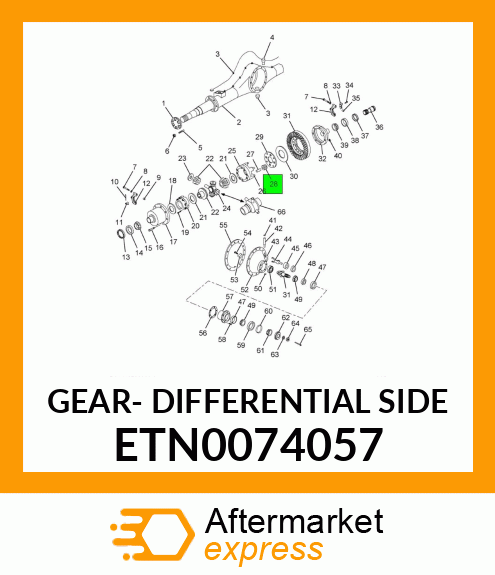 GEAR- DIFFERENTIAL SIDE ETN0074057