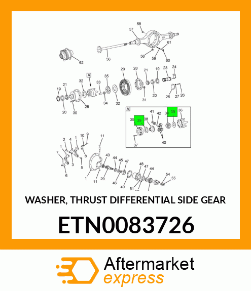 WASHER, THRUST DIFFERENTIAL SIDE GEAR ETN0083726