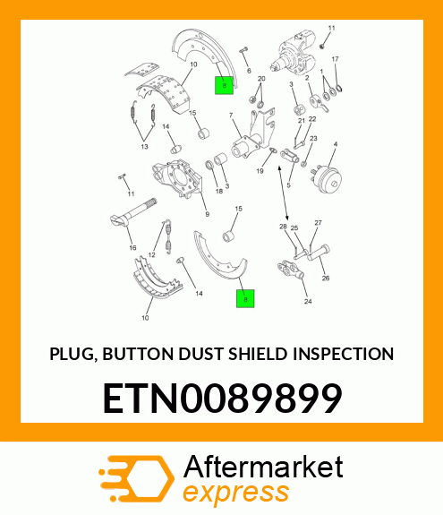 PLUG, BUTTON DUST SHIELD INSPECTION ETN0089899