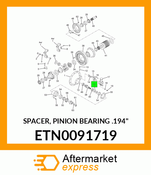 SPACER, PINION BEARING .194" ETN0091719