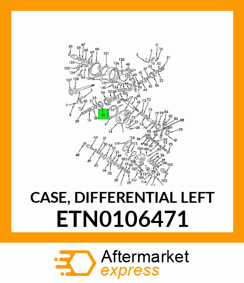 CASE, DIFFERENTIAL LEFT ETN0106471