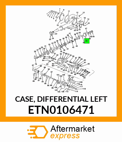 CASE, DIFFERENTIAL LEFT ETN0106471