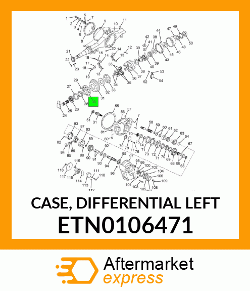 CASE, DIFFERENTIAL LEFT ETN0106471