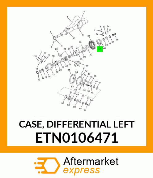 CASE, DIFFERENTIAL LEFT ETN0106471