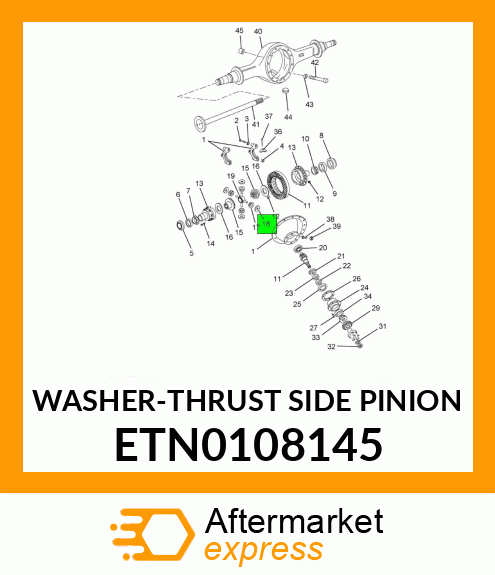 WASHER-THRUST SIDE PINION ETN0108145