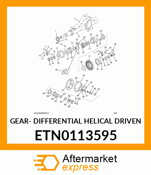 GEAR- DIFFERENTIAL HELICAL DRIVEN ETN0113595