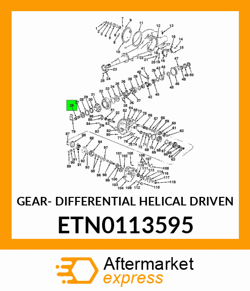 GEAR- DIFFERENTIAL HELICAL DRIVEN ETN0113595