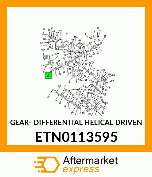 GEAR- DIFFERENTIAL HELICAL DRIVEN ETN0113595