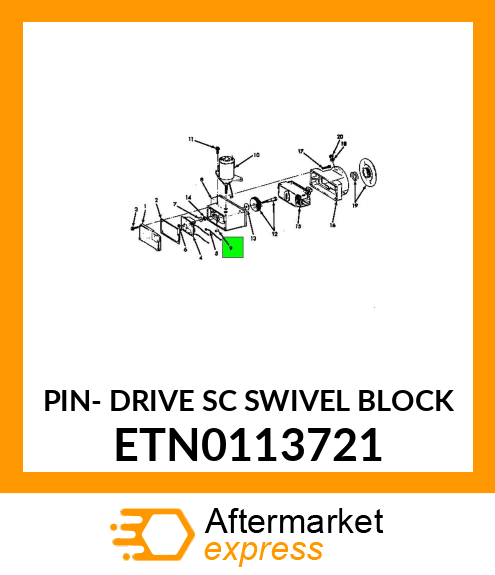 PIN- DRIVE SC SWIVEL BLOCK ETN0113721